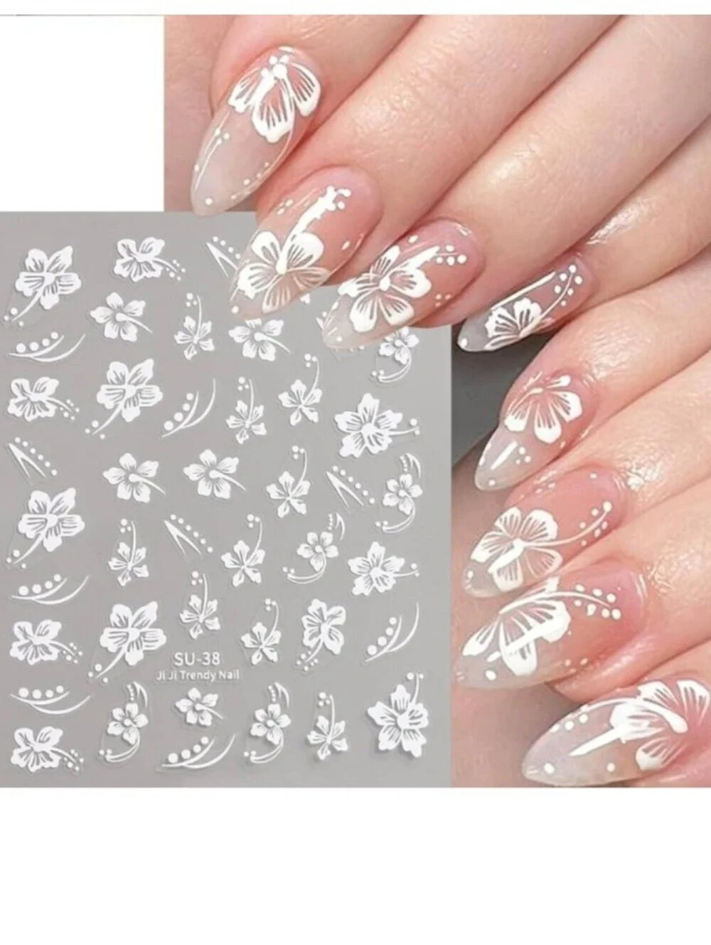 Trendy Self Adhesive Nails Art Transfer Sticker